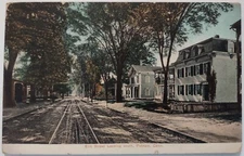Vintage Postcard Elm Street Looking South Putnam Connecticut Dirt Road AA15