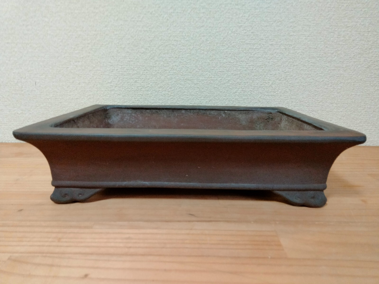 Vintage Bonsai Tree Pot Tokoname Kinka Unglazed Medium Width 33.3 cm / 13.11 in.