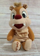 Disney Plush Dale Chipmunk Stuffed Animal Beanie Bean Bag Mickey Mouse 7"