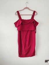 Coast Ladies Red Pencil Midi dress size 18 Occasion party Cocktail christmas