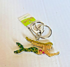 Beadworx glass bead art work retired mermaid keychain 2 3/4” blonde