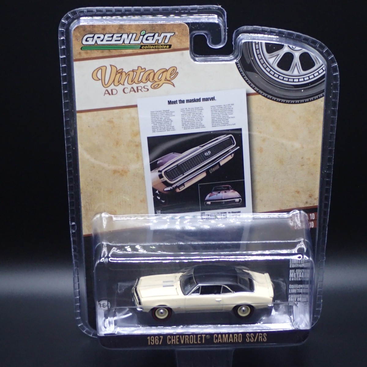 2024 GREENLIGHT 1967 CHEVROLET CAMARO SS/RS VINTAGE AD CARS SERIES