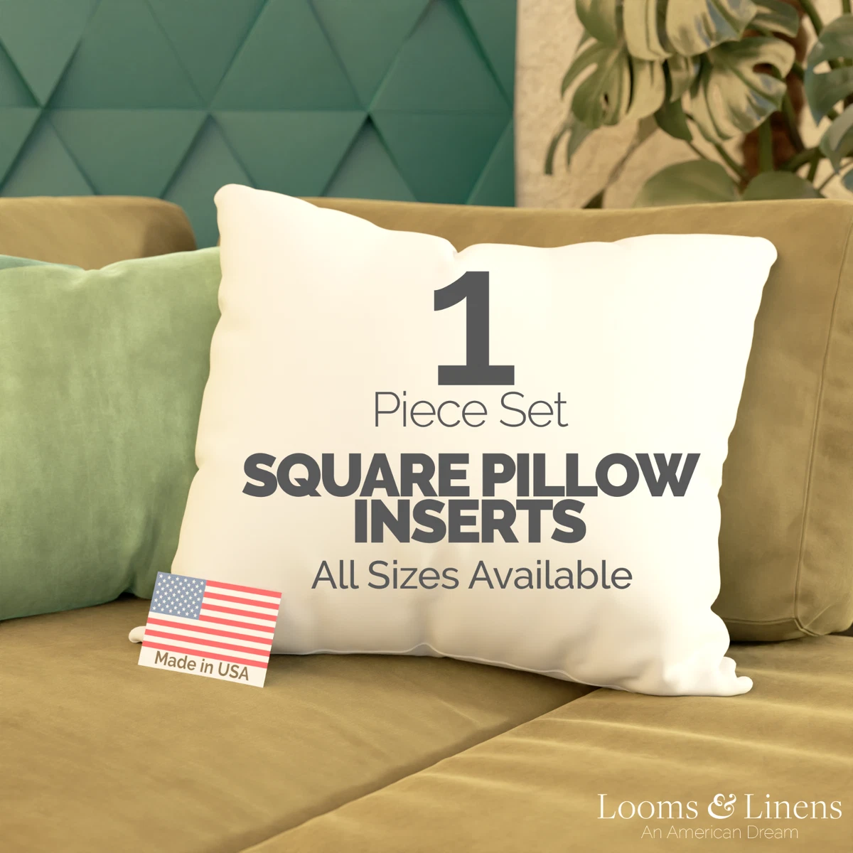 Throw Pillow Form Inserts Hypoallergenic Pillow Stuffing Made in