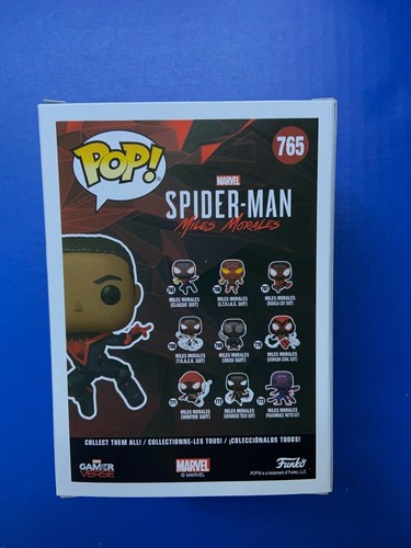 Spider-Man Miles Morales Classic Suit Chase POP Figure #765 Funko Marvel New - Picture 4 of 8