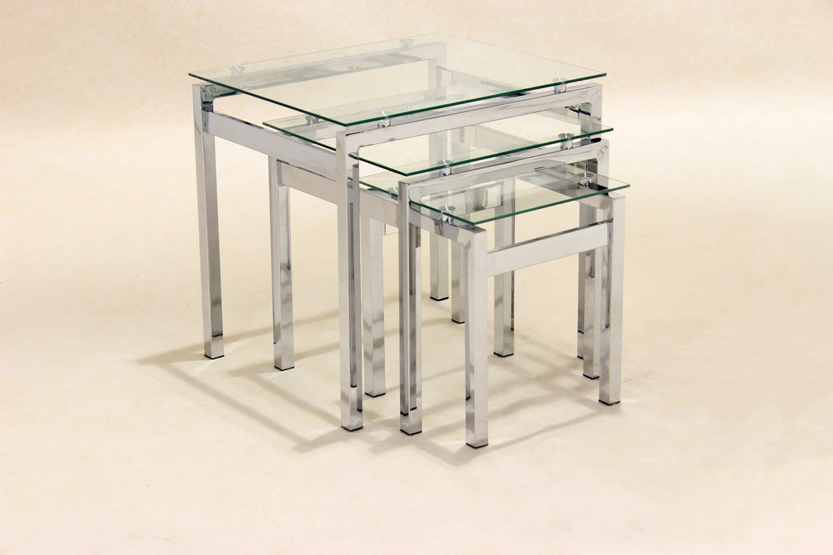 Glass nest 2024 of tables ebay