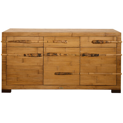 Bambus Highboard Kommode Tikal Bambusmbel Bambusschrank Sideboard Rattan  Holz | eBay.de