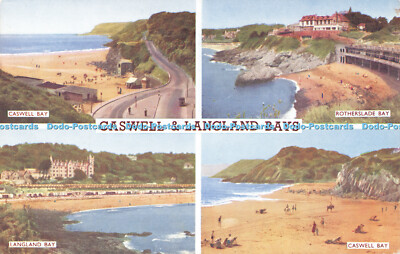 R519530 Caswell and Langland Bays Caswell Bay J Salmon Multi View 1960