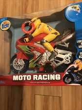 moto racing friction powered light up toy Motorcycle Pull Back Racer Kids Stuff