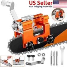 Chainsaw Chain Sharpening Jig Portable Hand Crank Sharpener Tool Set