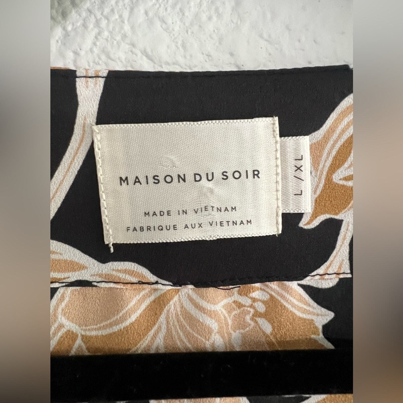 MAISON DU SOIR Floral Robe Size L/XL. - image 7