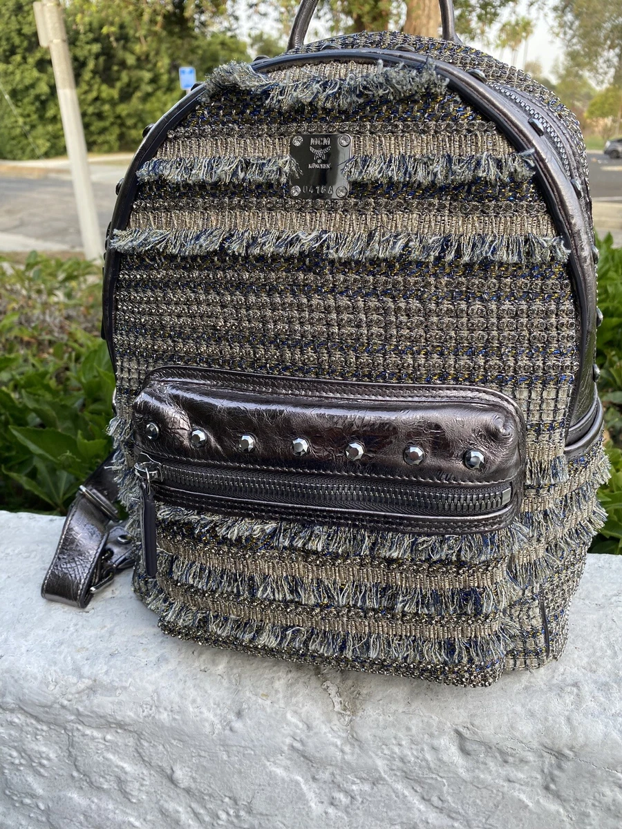 MCM Crystal Embellished Swarovski Backpack