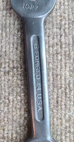 Husky 11/16 x 19/32 Inch SAE Double Open End Wrench H 1027 Made in USA vtg - Picture 8 of 8