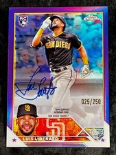 2023 Topps Chrome PURPLE REFRACTOR ROOKIE AUTO Luis Liberato 025/250