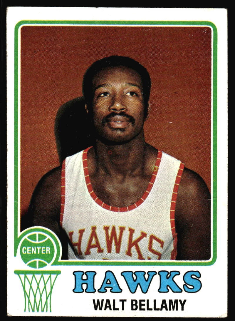 1973 Topps Walt Bellamy    #46 Atlanta Hawks