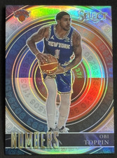 2020-21 Panini Select #7 Obi Toppin Select Numbers Silver
