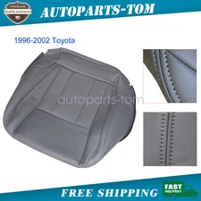 Driver & Passenger Bottom Leather Seat Cover Gray For 1997-2002 Toyota 4Runner