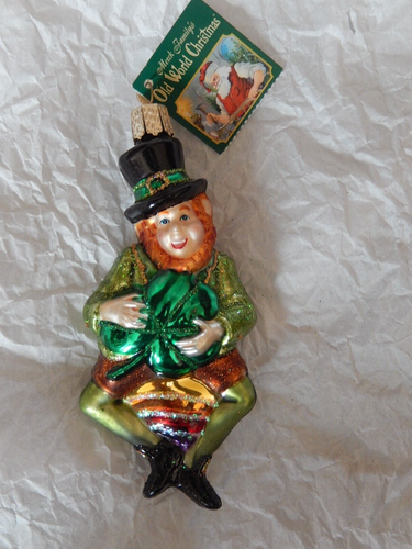 3X Old World Christmas Irish Hanging Ornaments PIPE IRISH DANCER LEPHRECHAUN - Picture 14 of 16