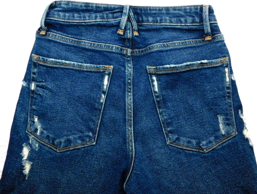 Pantalones cortos de jean GOOD AMERICAN ― para mujer 6/28 ― BERMUDA DE GRAN ALTURA GBS127C #DA92 - Imagen 4 de 8