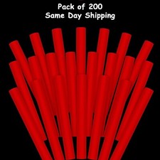 200 PCS Light Up Foam Sticks LED Wands Batons DJ Flashing Red Glow Sticks