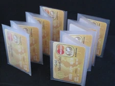 WALLET INSERTS SET OF 2 ACCORDIAN STYLE CARD PICTURE HOLDER RARE FREE SHIPPING