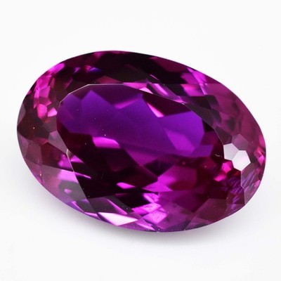 Natural Rhodolite Garnet 18+ Ct Raspberry Pink Oval Certified Loose Gemstone