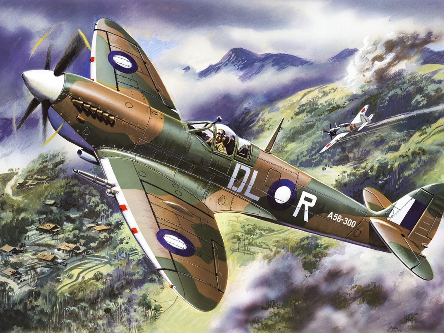 ICM 1:48 Spitfire Mk.VIII WWII British Fighter Plane Plastic Model Kit