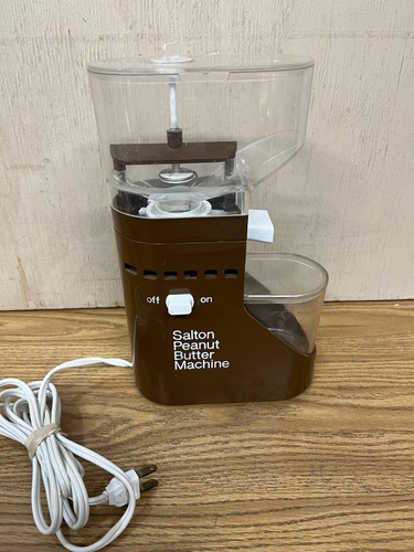 Salton Peanut Butter Machine Maker PB-5 Brown Vintage MCM 1975