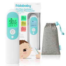 Frida Baby Thermometer, 3-In-1 Infrared Thermometer for Ear, Forehead  Touchles