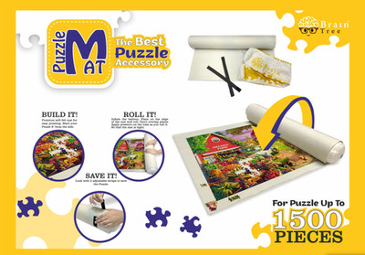 Brain Tree Felt Puzzle Mat Store up 1500 pc puzzles 46 x 26  Inflatable Tube
