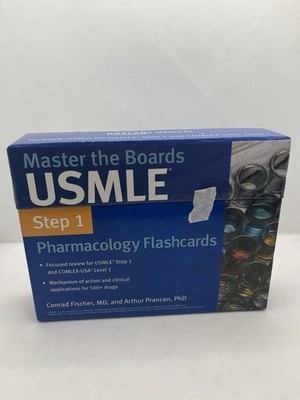 Kaplan Medical USMLE Pharmacology Flash Cards Step 1 Boards Study Materials Prep