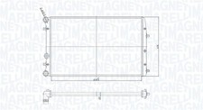 MAGNETI MARELLI Motorkühler Wasserkühler 350213841000 für VW POLO 4 9A4 9A2 9N2