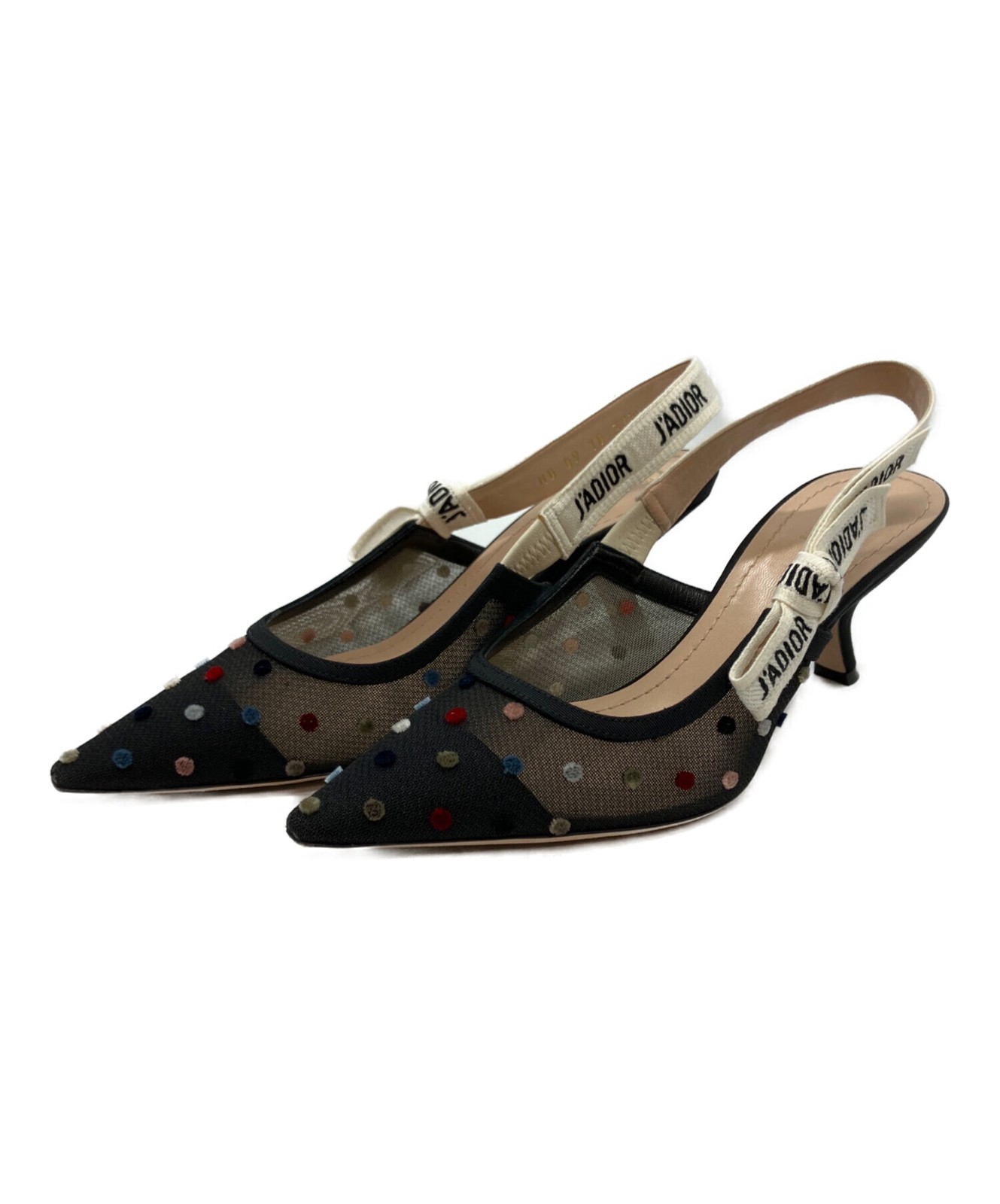 Christian Dior J'ADIOR slingback pumps EU37 US7 Black