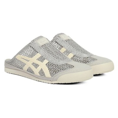 New Onitsuka Tiger MEXICO 66 SABOT PURE SILVER CREAM 1183C123-021 New With Box