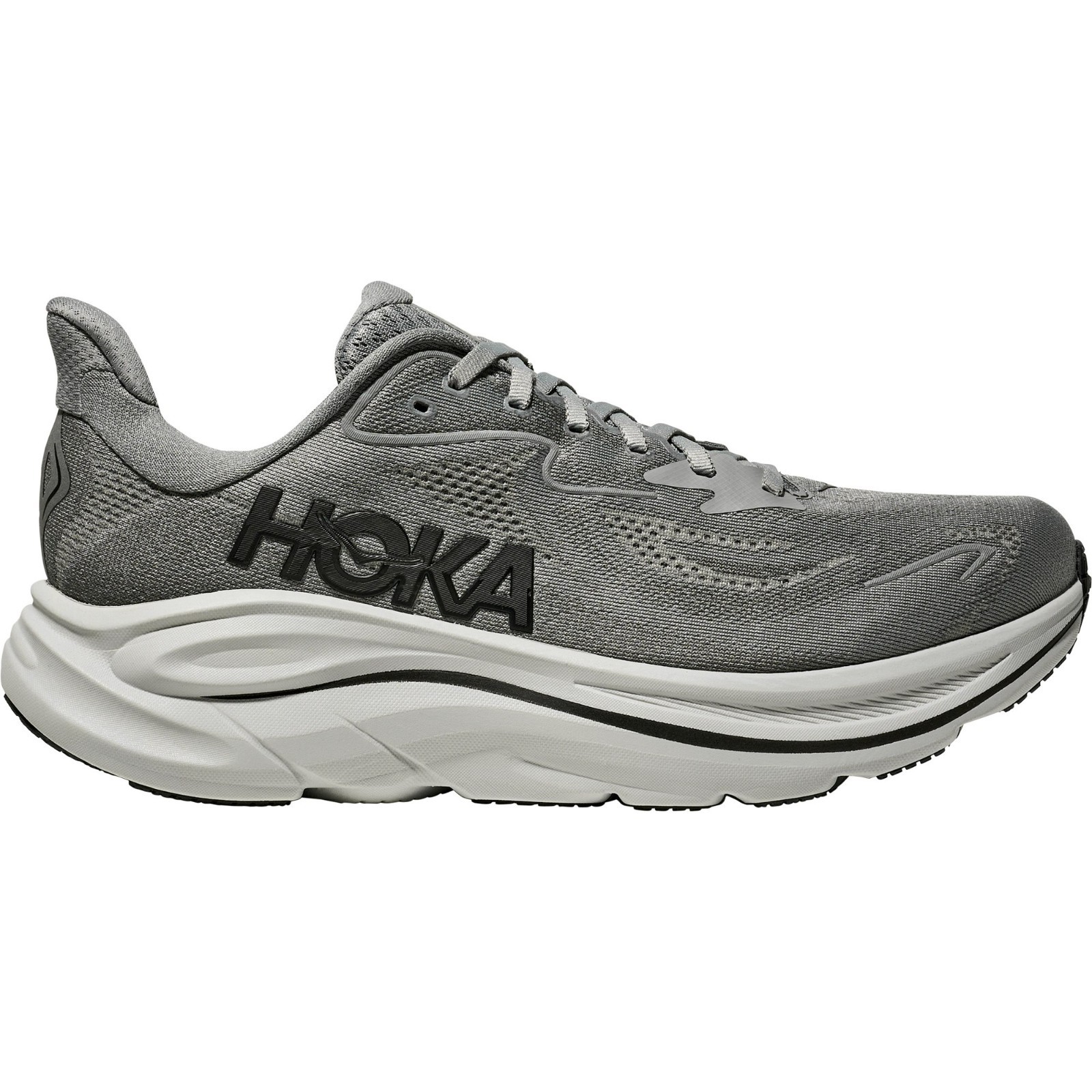 HOKA Clifton 10 Road-Running Shoes - Men's, Color: Galactic Grey/Asteroid, New.