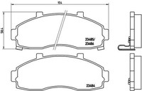 Brembo Bremsbelagsatz, Scheibenbremse P 30 044 FüR KIA
