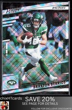 Braxton Berrios 2022 Panini Prestige Xtra Points Diamond #229 New York Jets