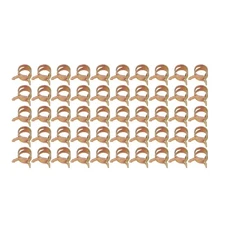 50pcs 3/8 Inch 10mm Spring Clip Fuel Oil Gas Line Silicone Vacuum Hose Clamps