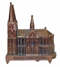 Dom Zu Koln Metal Cathedral Church Wind Up Music Trinket Box Souvenir
