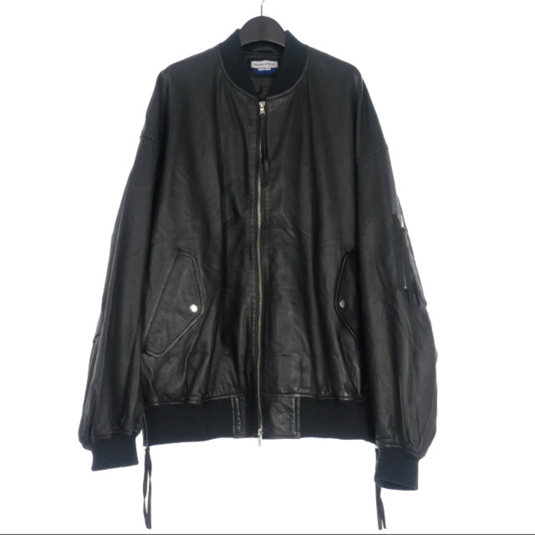 Maison Special Lamb Leather Prime Over MA-1 Bomber Jacket Blouson 