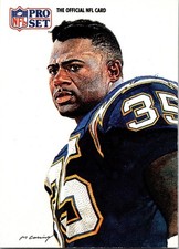  1991 Marion Butts 35 Chargers 416 National Football League Sports Trading Card