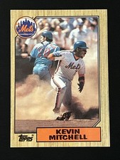1987 Topps #653 Kevin Mitchell Rookie Card New York Mets. rookie card picture