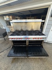 Vulcan SX60-10B 60" 10 Burner Gas Range w/ 2 Standard Ovens, Liquid Propane