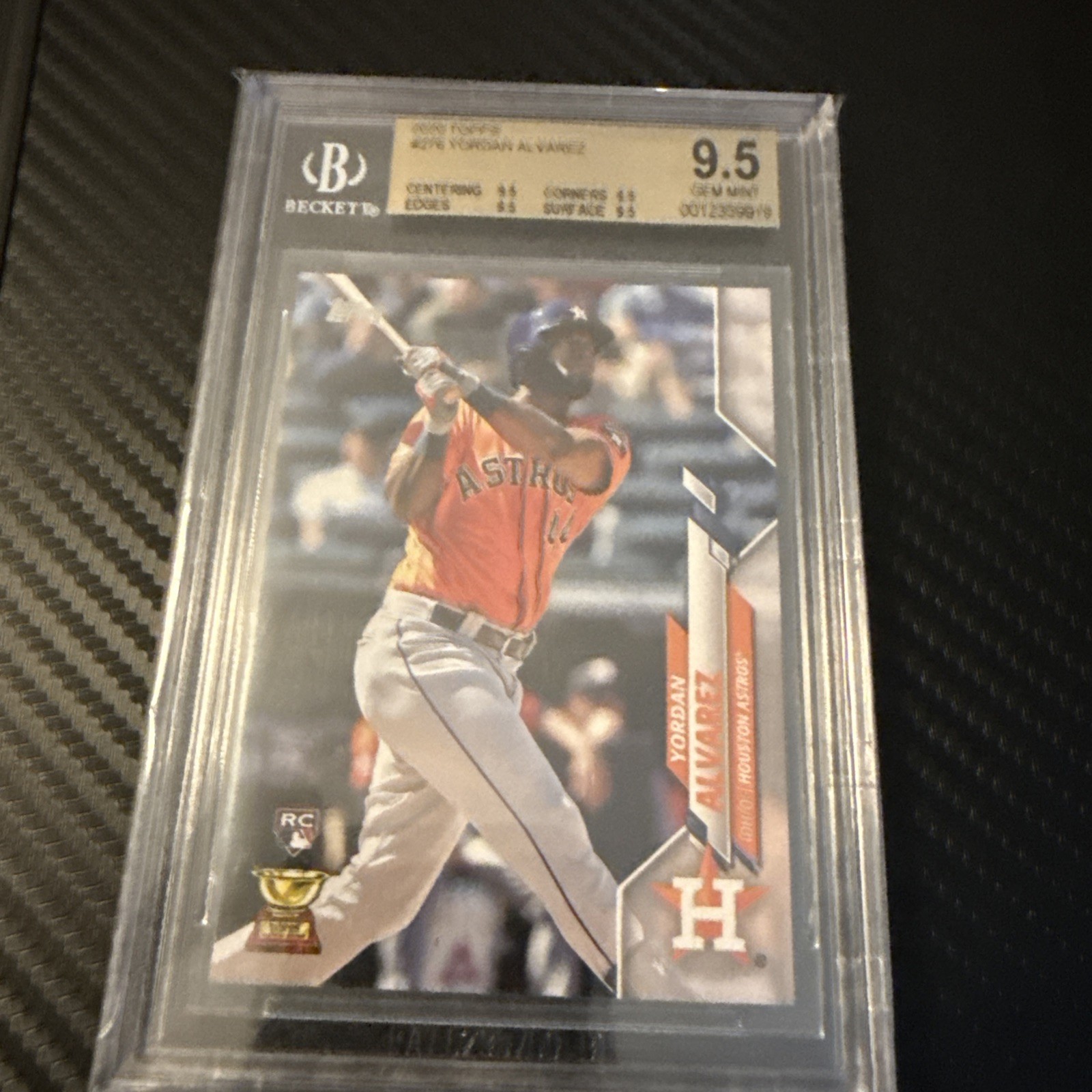2020 Topps - Yordan Alvarez #276 Orange Jersey (RC)