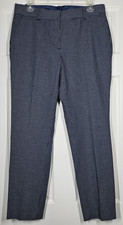 Brooks Brothers Cotton Stretch Gingham Check Pants Slacks Womens 8 Navy NWT