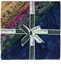 Island Batik Fabric - FLOWING MEADOW - 42 10" Batik Fabric Squares