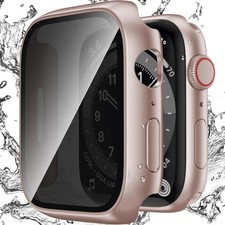 Waterproof Privacy Case for Apple Watch Series 11 46mm with Anti-peep Protector