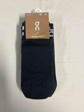On Cloud 3-pk Logo Crew Socks Mid Size Medium 9.5-11.5 Navy Performance Unisex