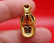 Modern Goldtone Metal Love Potion Bottle Shape Wax Stamp Seal - NO HANDLE