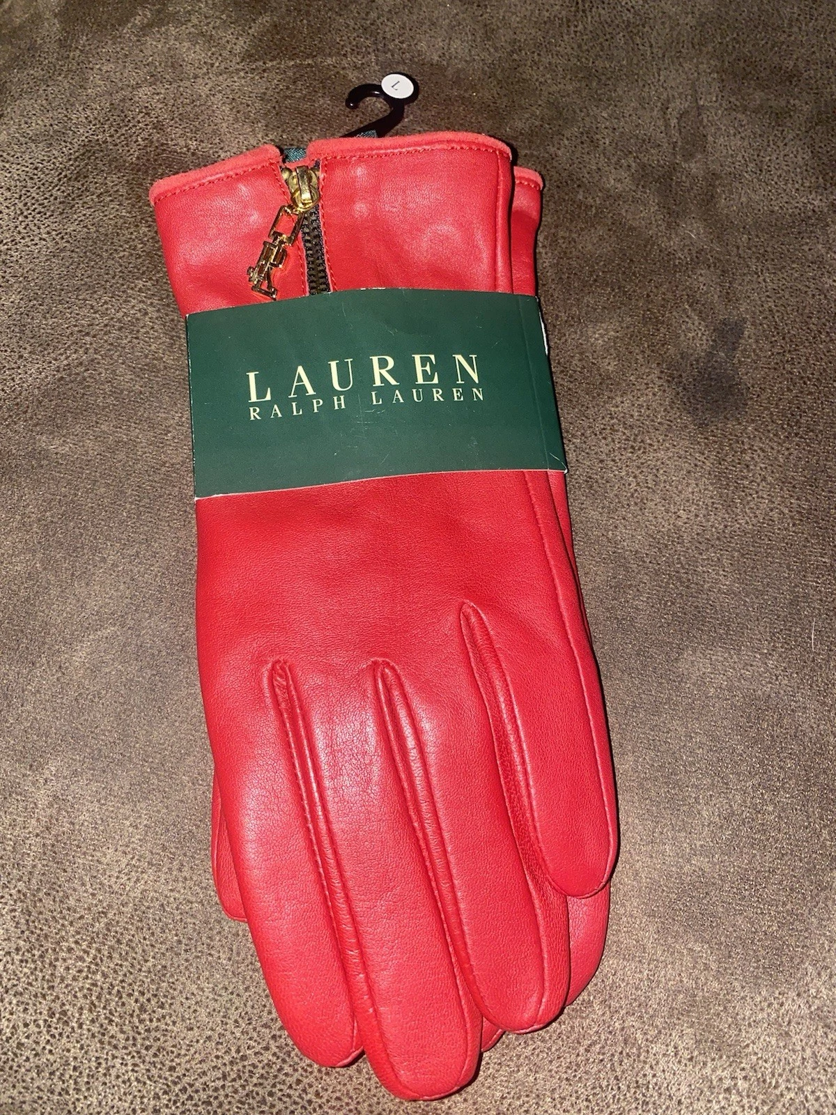 Lauren Ralph Women's Deep Shade Red Lined Leather Driving Gloves Size Large
Opens in a new window or
