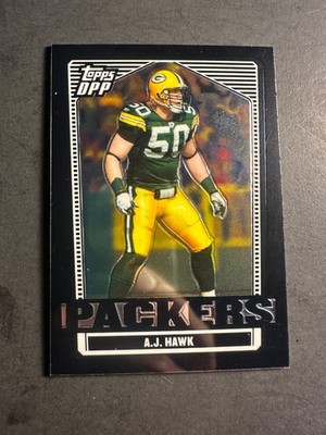 2007 Topps DPP chrome Black #72 AJ Hawk Green Bay Packers Rookie Stats